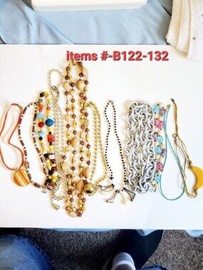 11 Necklaces, items # B -122-132,. wt. 379.grams.